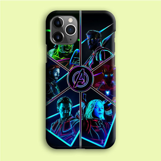 Avengers Team iPhone 12 Pro Case-Plastic / Full Wrap (3D Case)-Xtracase