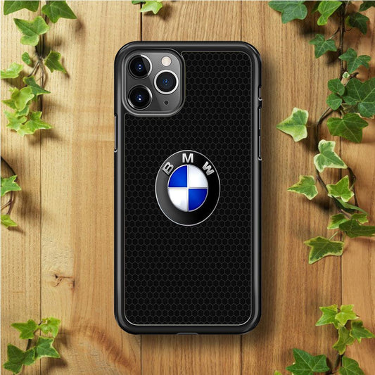 BMW Logo iPhone 11 Pro Max Case-Rubber / Black (2D Case)-Xtracase