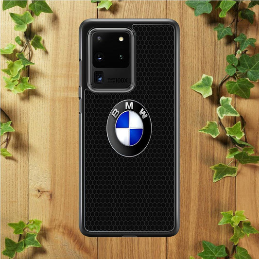 BMW Logo Samsung Galaxy S20 Ultra Case-Plastic / Full Wrap (3D Case)-Xtracase