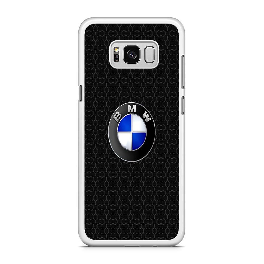 BMW Logo Samsung Galaxy S8 Case-Rubber / White (2D Case)-Xtracase