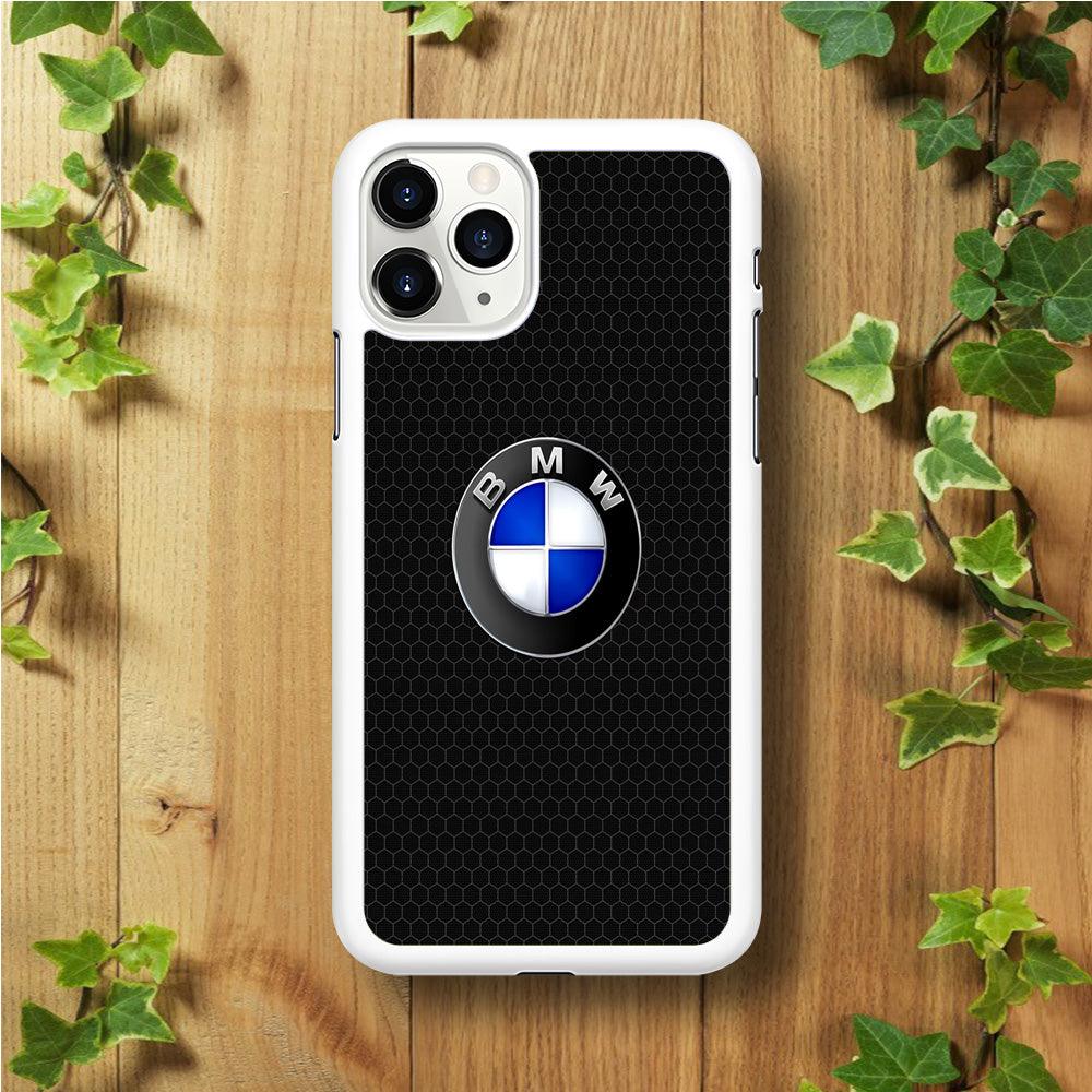 BMW Logo iPhone 11 Pro Max Case-Rubber / White (2D Case)-Xtracase