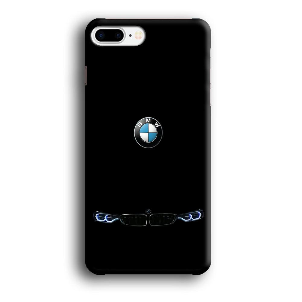 BMW Logo Black iPhone 7 Plus Case-Plastic / Full Wrap (3D Case)-Xtracase