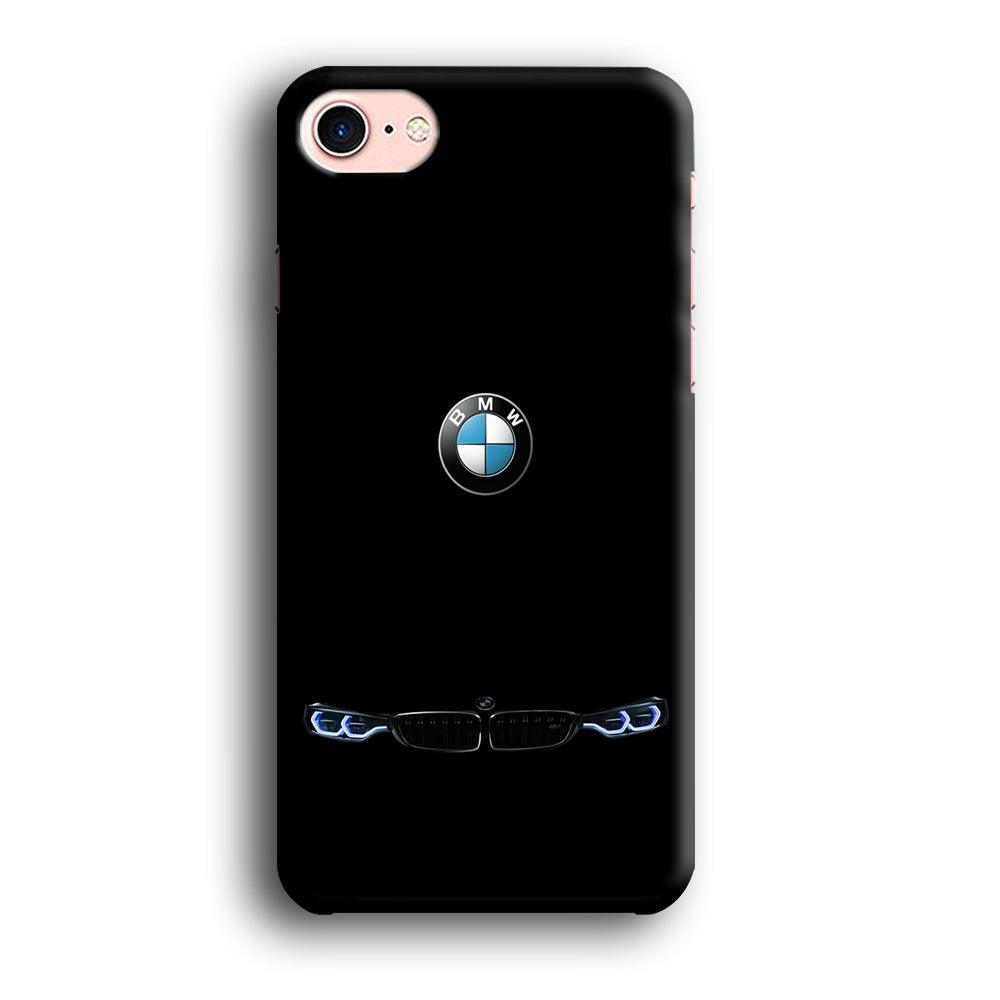 BMW Logo Black iPhone 7 Case-Plastic / Full Wrap (3D Case)-Xtracase
