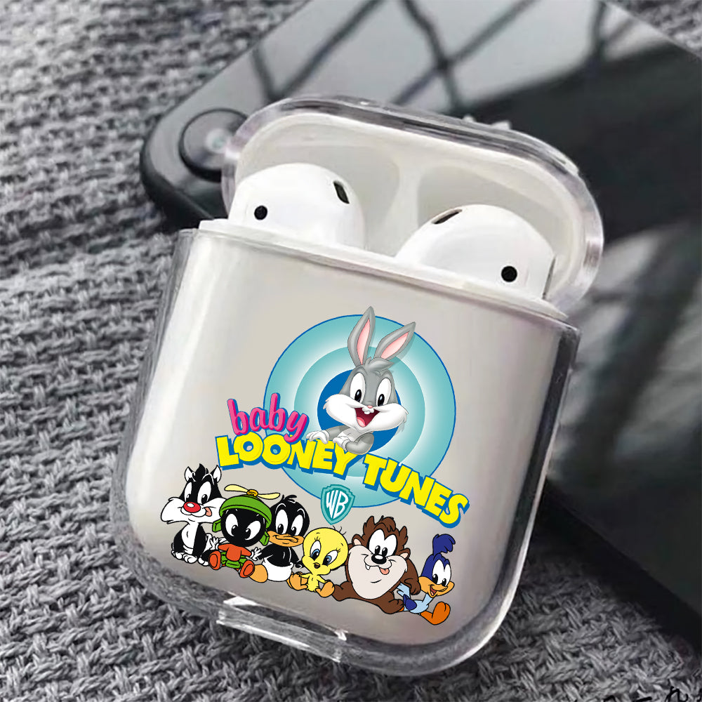 Baby Looney Tunes Family Hard Plastic Protective Clear Case Cover For Apple Airpods