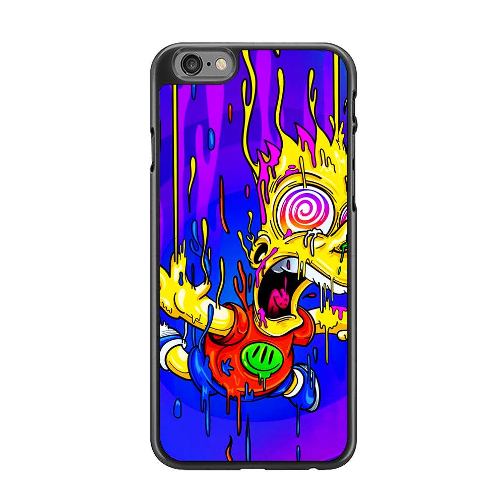Bart Simpson Abstract iPhone 6 | 6s Case-Rubber / Black (2D Case)-Xtracase