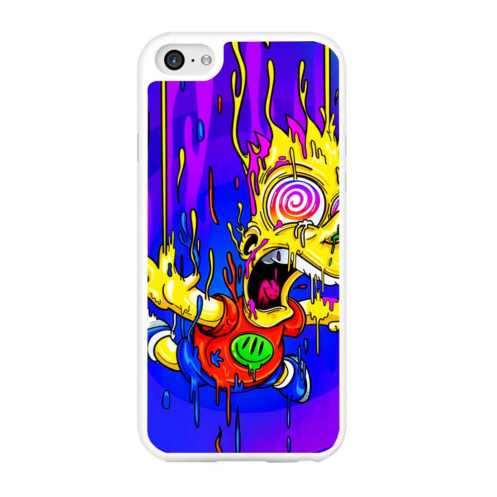 Bart Simpson Abstract iPhone 6 | 6s Case-Rubber / White (2D Case)-Xtracase