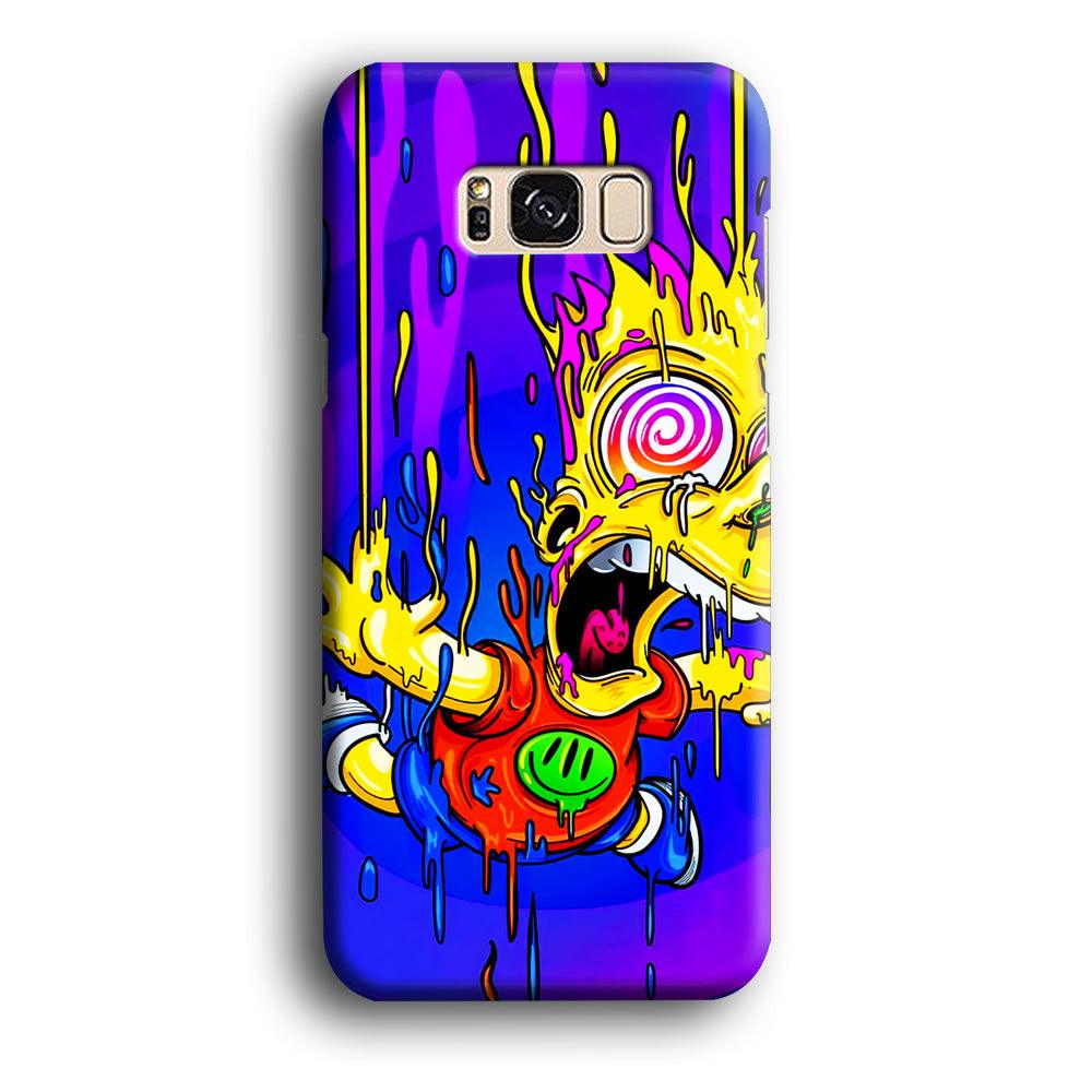 Bart Simpson Abstract Samsung Galaxy S8 Case-Plastic / Full Wrap (3D Case)-Xtracase