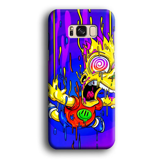 Bart Simpson Abstract Samsung Galaxy S8 Case-Plastic / Full Wrap (3D Case)-Xtracase