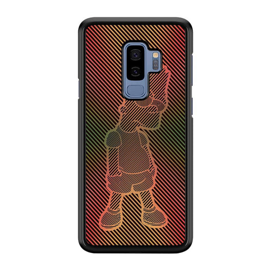Bart Simpson Striped Colorful Samsung Galaxy S9 Plus Case-Plastic / Full Wrap (3D Case)-Xtracase