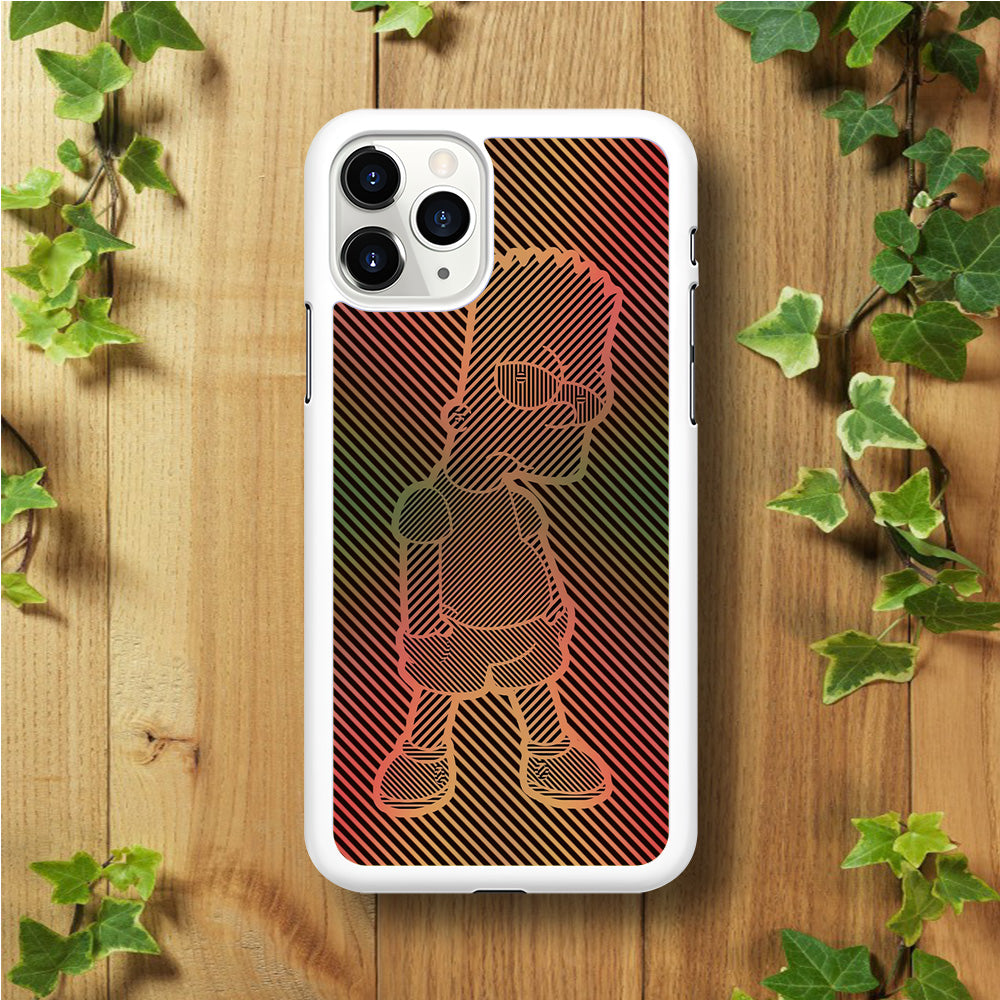 Bart Simpson Striped Colorful iPhone 11 Pro Max Case