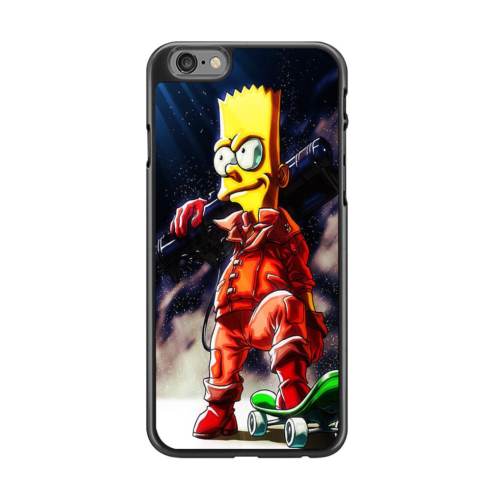 Bart Simpson Troops iPhone 6 | 6s Case-Rubber / Black (2D Case)-Xtracase