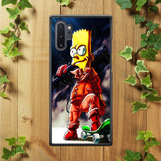 Bart Simpson Troops Samsung Galaxy Note 10 Plus Case-Plastic / Full Wrap (3D Case)-Xtracase