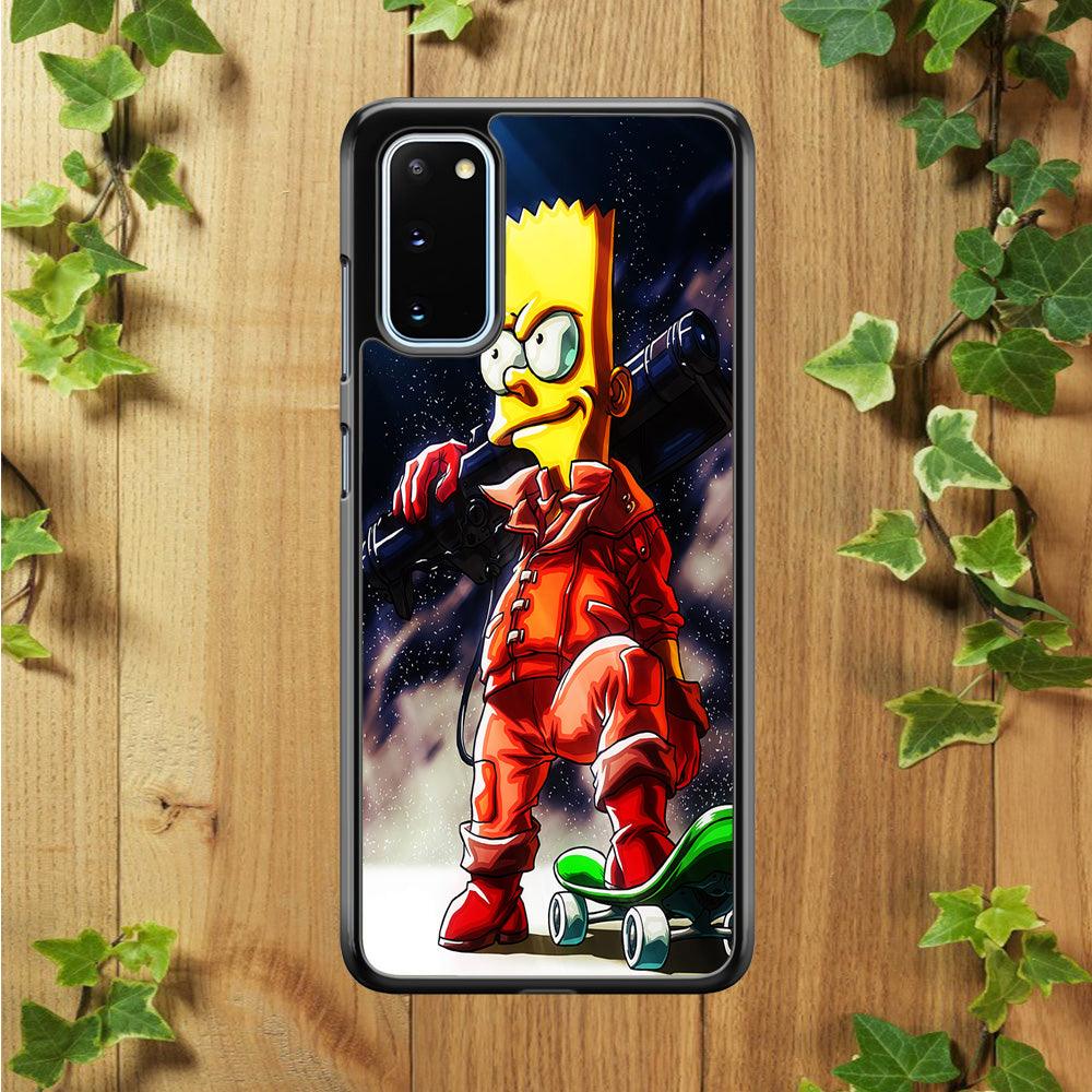 Bart Simpson Troops Samsung Galaxy S20 Case-Plastic / Full Wrap (3D Case)-Xtracase