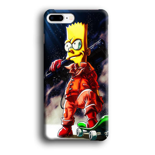 Bart Simpson Troops iPhone 8 Plus Case-Plastic / Full Wrap (3D Case)-Xtracase