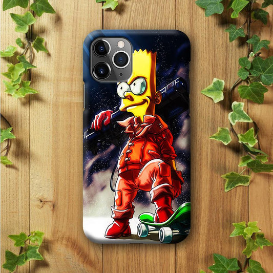 Bart Simpson Troops iPhone 11 Pro Max Case-Plastic / Full Wrap (3D Case)-Xtracase