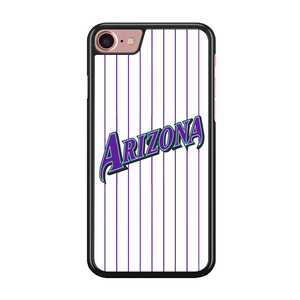 Baseball Arizona Diamondbacks MLB 001 iPhone SE 2020 Case-Rubber / Black (2D Case)-Xtracase