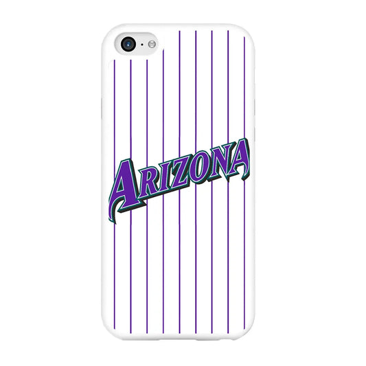 Baseball Arizona Diamondbacks MLB 001 iPhone 6 Plus | 6s Plus Case-Rubber / White (2D Case)-Xtracase