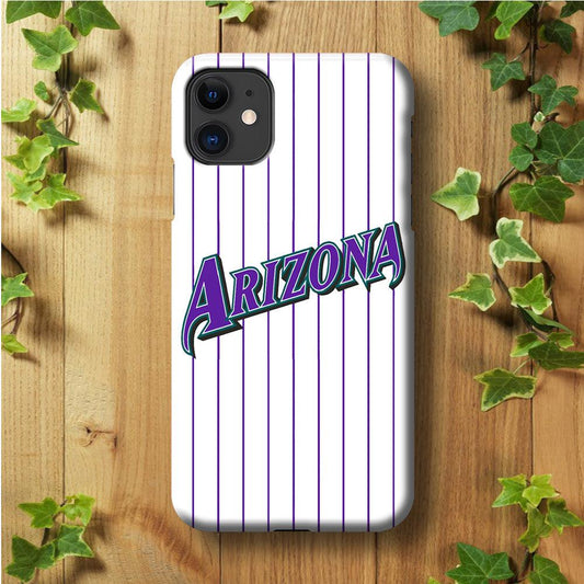 Baseball Arizona Diamondbacks MLB 001 iPhone 11 Case-Plastic / Full Wrap (3D Case)-Xtracase