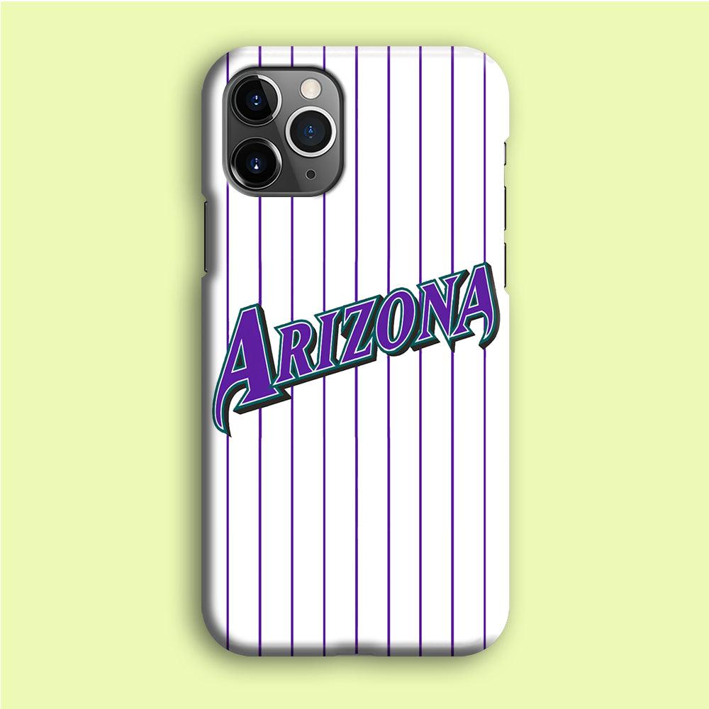 Baseball Arizona Diamondbacks MLB 001 iPhone 12 Pro Case-Plastic / Full Wrap (3D Case)-Xtracase