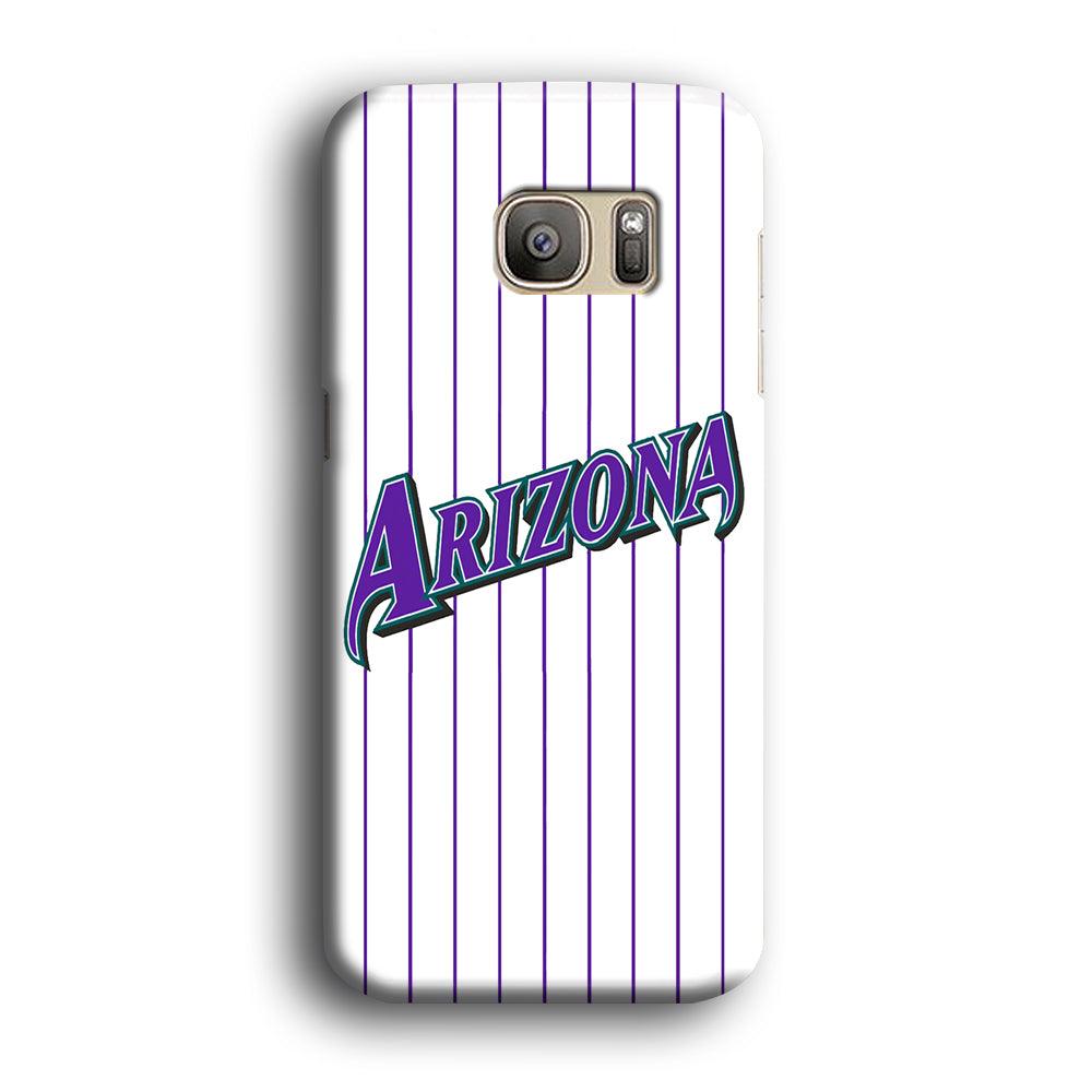 Baseball Arizona Diamondbacks MLB 001 Samsung Galaxy S7 Edge Case-Plastic / Full Wrap (3D Case)-Xtracase