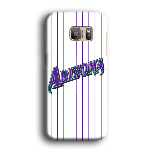 Baseball Arizona Diamondbacks MLB 001 Samsung Galaxy S7 Edge Case-Plastic / Full Wrap (3D Case)-Xtracase