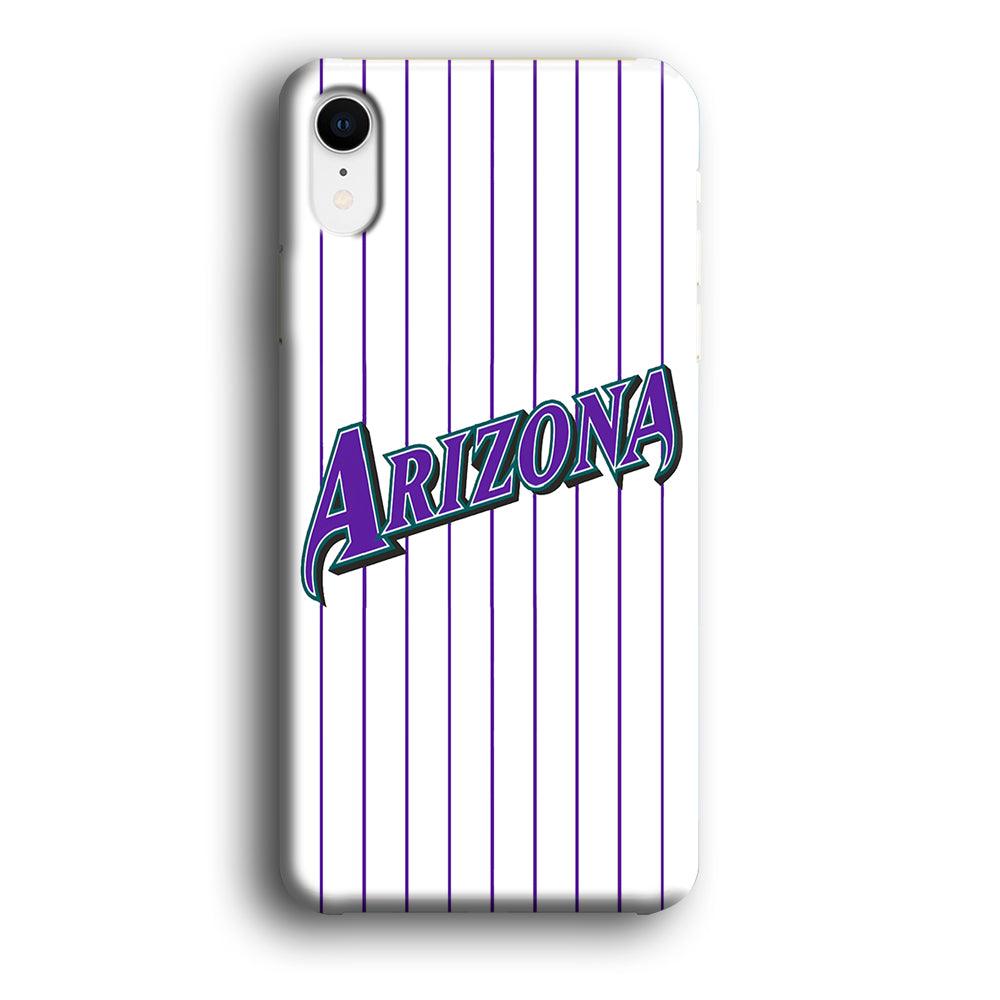 Baseball Arizona Diamondbacks MLB 001 iPhone XR Case-Plastic / Full Wrap (3D Case)-Xtracase