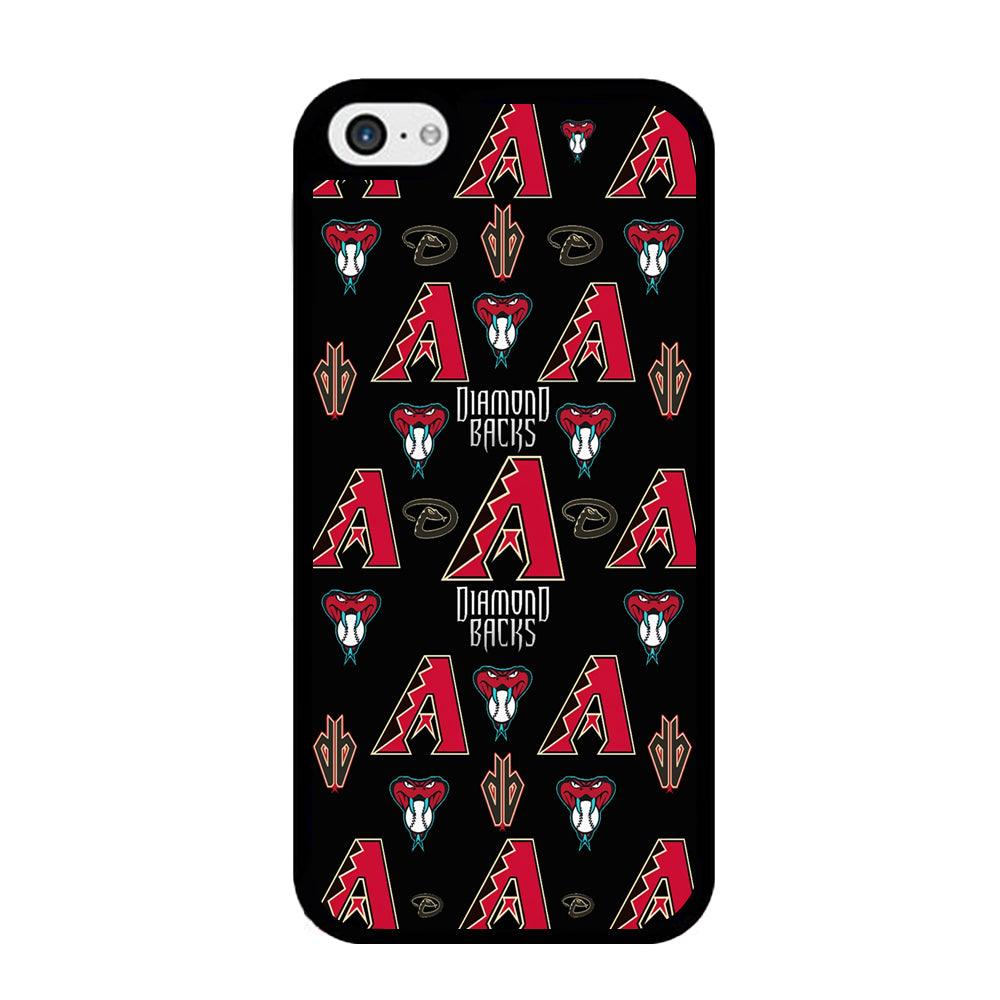 Baseball Arizona Diamondbacks MLB 002 iPhone 5 | 5s Case-Rubber / Black (2D Case)-Xtracase