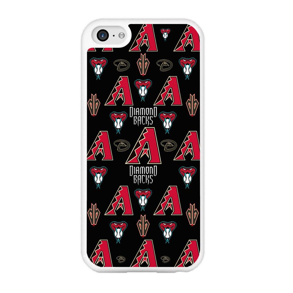 Baseball Arizona Diamondbacks MLB 002 iPhone 5 | 5s Case-Rubber / White (2D Case)-Xtracase