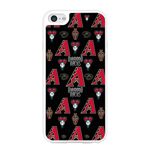 Baseball Arizona Diamondbacks MLB 002 iPhone 6 Plus | 6s Plus Case-Rubber / White (2D Case)-Xtracase