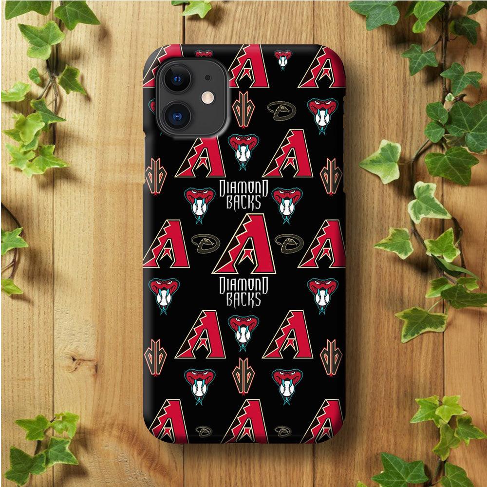 Baseball Arizona Diamondbacks MLB 002 iPhone 11 Case-Plastic / Full Wrap (3D Case)-Xtracase