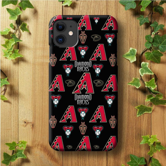 Baseball Arizona Diamondbacks MLB 002 iPhone 11 Case-Plastic / Full Wrap (3D Case)-Xtracase