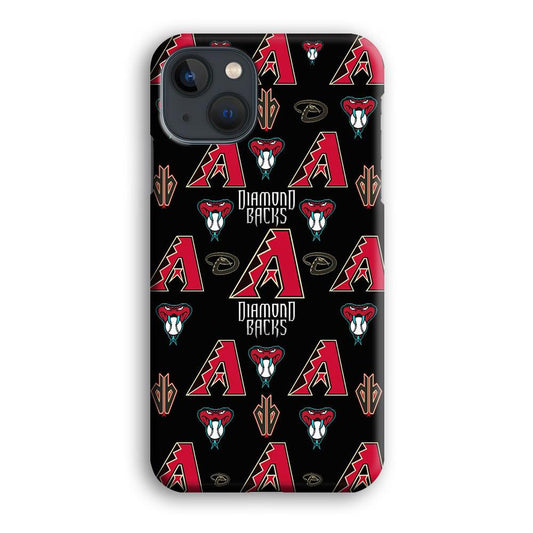 Baseball Arizona Diamondbacks MLB 002 iPhone 13 Mini Case-Plastic / Full Wrap (3D Case)-Xtracase