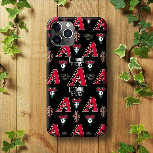Baseball Arizona Diamondbacks MLB 002 iPhone 11 Pro Max Case-Plastic / Full Wrap (3D Case)-Xtracase