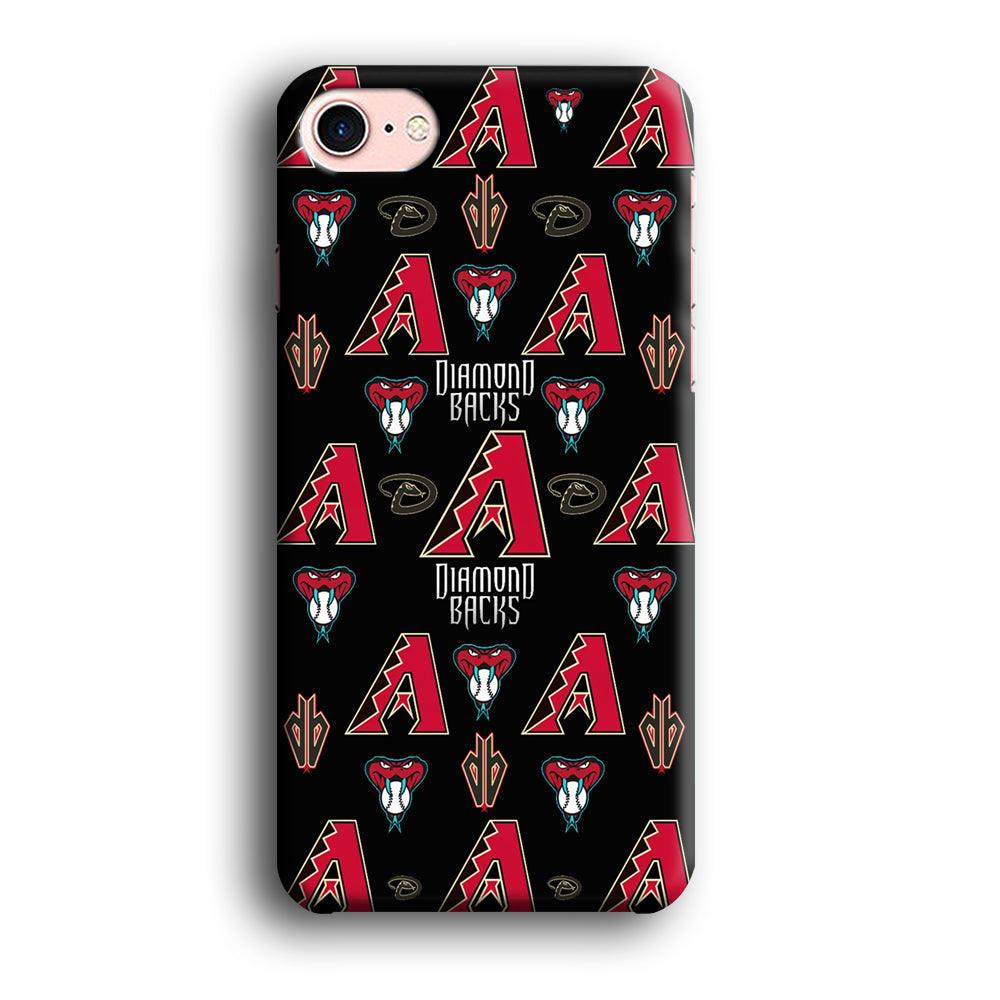 Baseball Arizona Diamondbacks MLB 002 iPhone SE 2020 Case-Plastic / Full Wrap (3D Case)-Xtracase