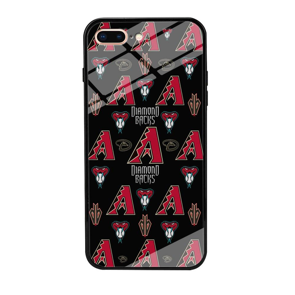 Baseball Arizona Diamondbacks MLB 002 iPhone 8 Plus Case-Tempered Glass Case-Xtracase