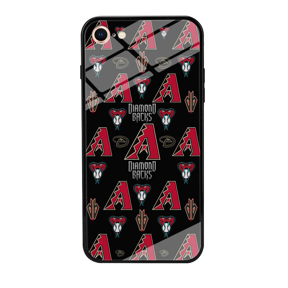 Baseball Arizona Diamondbacks MLB 002 iPhone 8 Case-Tempered Glass Case-Xtracase