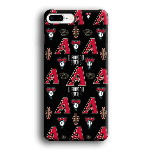 Baseball Arizona Diamondbacks MLB 002 iPhone 8 Plus Case-Plastic / Full Wrap (3D Case)-Xtracase