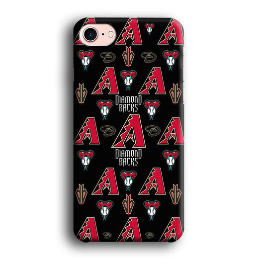 Baseball Arizona Diamondbacks MLB 002 iPhone 8 Case-Plastic / Full Wrap (3D Case)-Xtracase