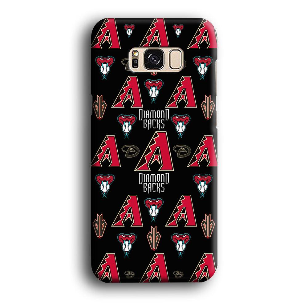 Baseball Arizona Diamondbacks MLB 002 Samsung Galaxy S8 Case-Plastic / Full Wrap (3D Case)-Xtracase
