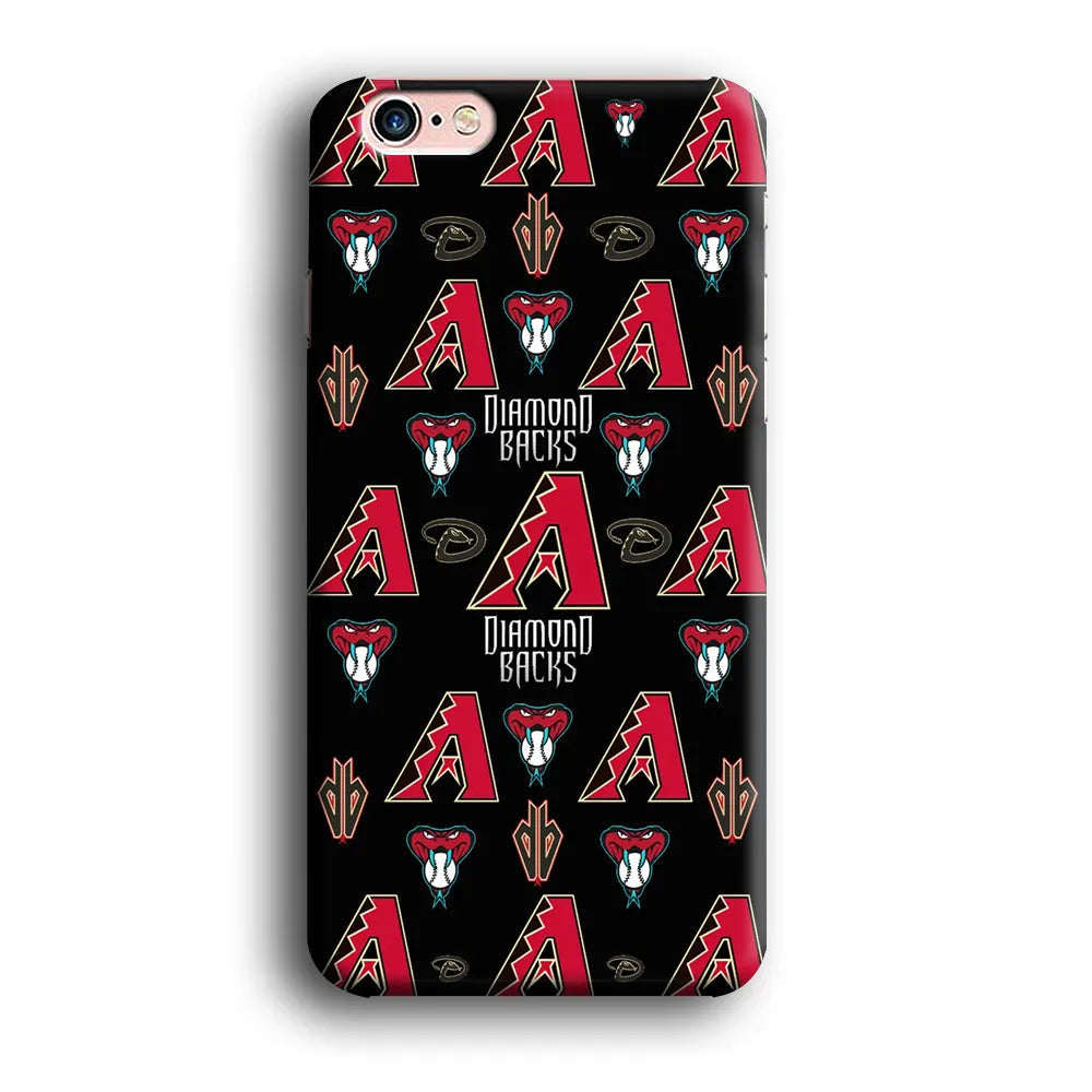 Baseball Arizona Diamondbacks MLB 002 iPhone 6 Plus | 6s Plus Case-Plastic / Full Wrap (3D Case)-Xtracase