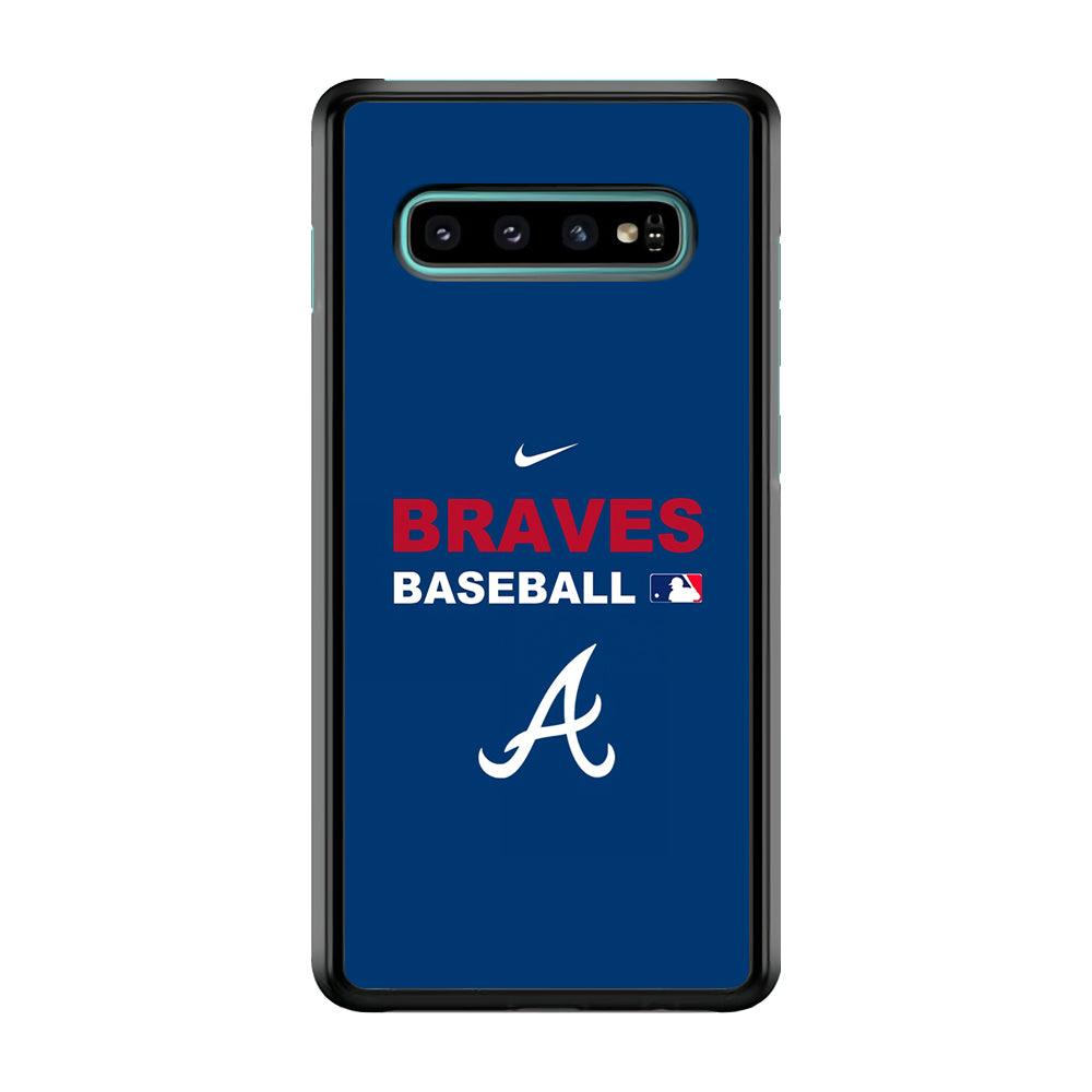 Baseball Atlanta Braves MLB 001 Samsung Galaxy S10 Plus Case-Plastic / Full Wrap (3D Case)-Xtracase