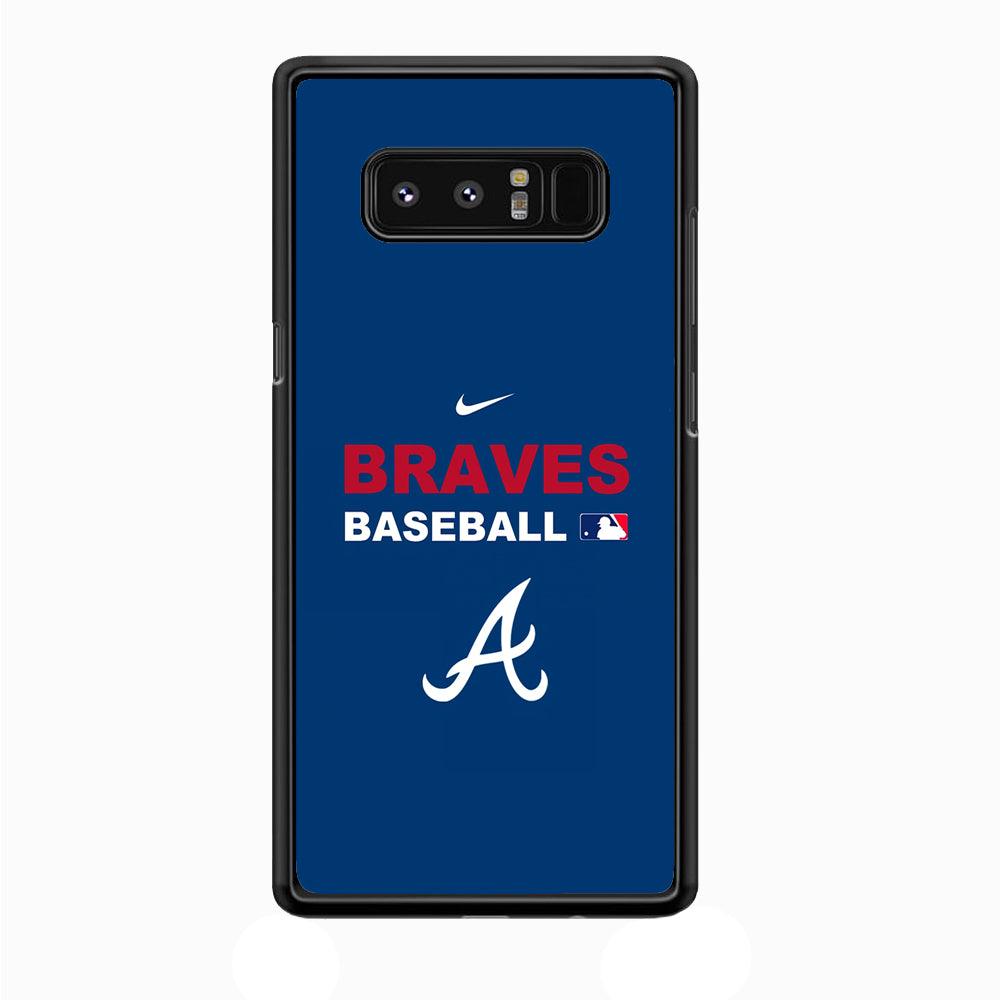 Baseball Atlanta Braves MLB 001 Samsung Galaxy Note 8 Case-Plastic / Full Wrap (3D Case)-Xtracase