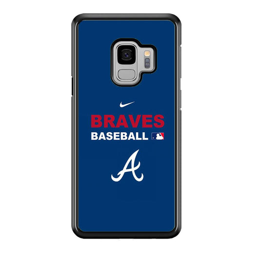 Baseball Atlanta Braves MLB 001 Samsung Galaxy S9 Case-Plastic / Full Wrap (3D Case)-Xtracase