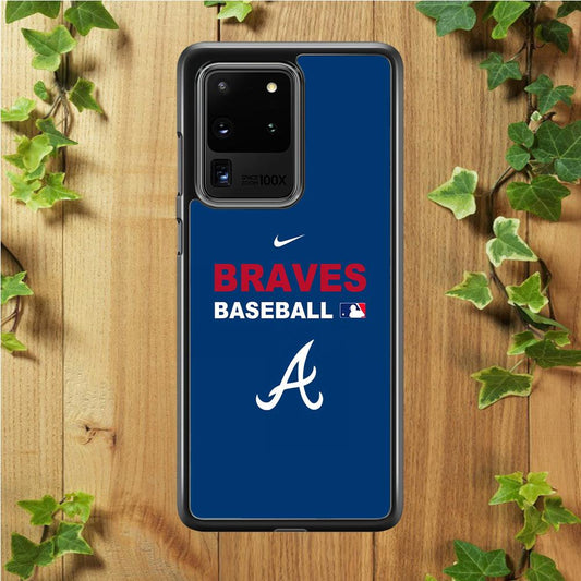 Baseball Atlanta Braves MLB 001 Samsung Galaxy S20 Ultra Case-Plastic / Full Wrap (3D Case)-Xtracase