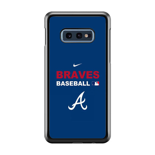 Baseball Atlanta Braves MLB 001 Samsung Galaxy S10E Case-Plastic / Full Wrap (3D Case)-Xtracase