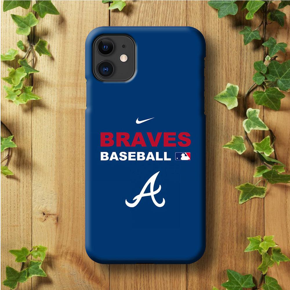 Baseball Atlanta Braves MLB 001 iPhone 11 Case-Plastic / Full Wrap (3D Case)-Xtracase