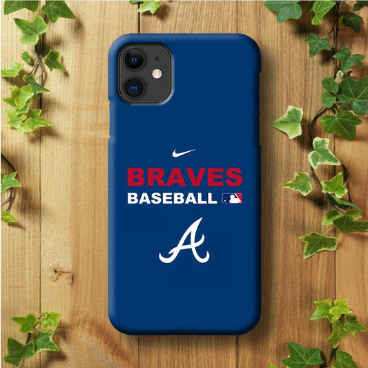 Baseball Atlanta Braves MLB 001 iPhone 11 Case-Plastic / Full Wrap (3D Case)-Xtracase