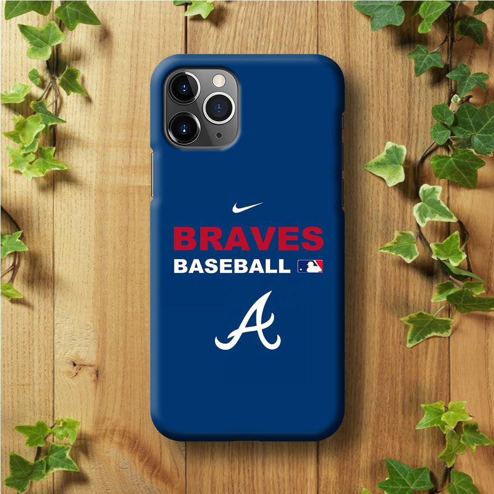 Baseball Atlanta Braves MLB 001 iPhone 11 Pro Max Case-Plastic / Full Wrap (3D Case)-Xtracase