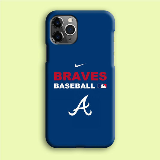 Baseball Atlanta Braves MLB 001 iPhone 12 Pro Case-Plastic / Full Wrap (3D Case)-Xtracase