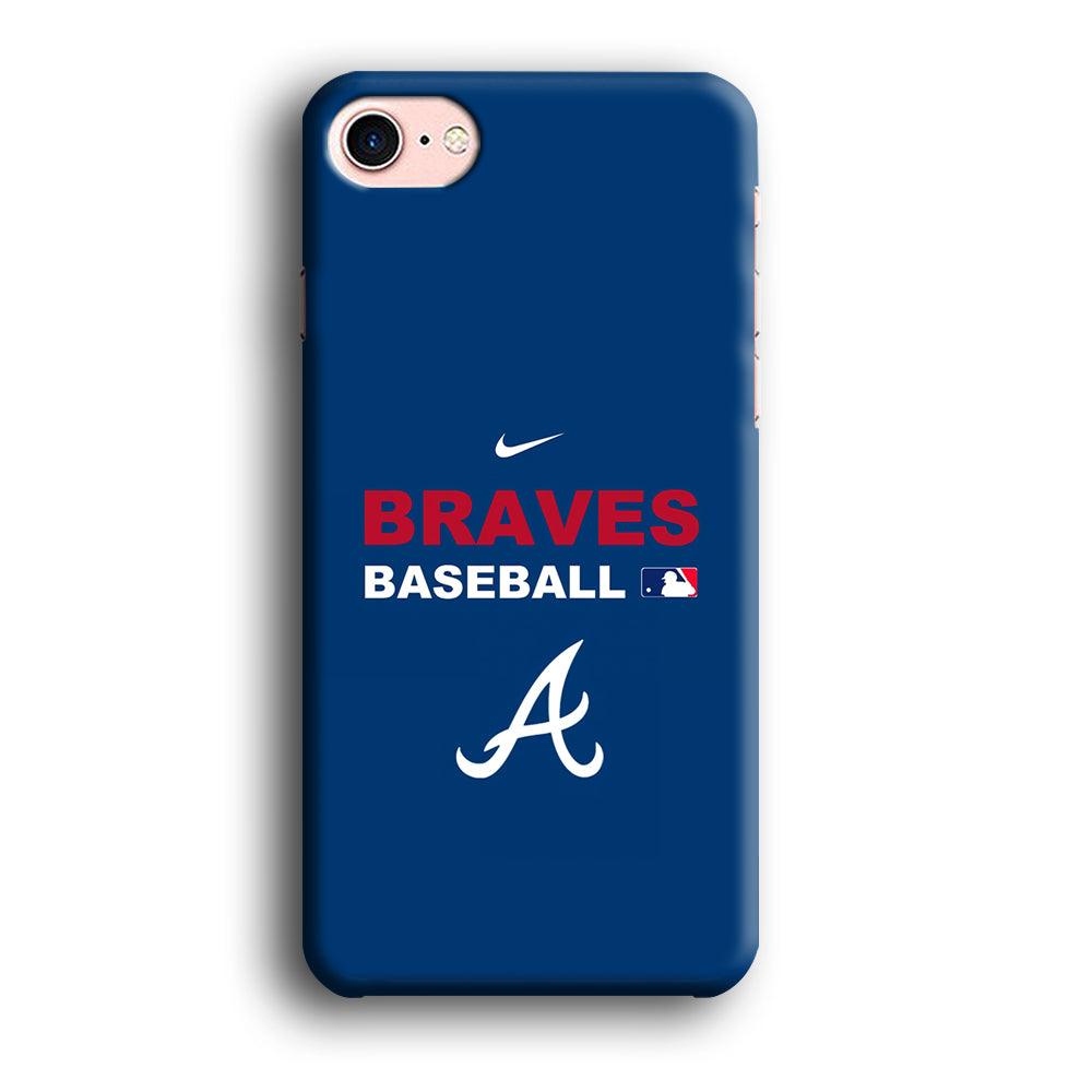 Baseball Atlanta Braves MLB 001 iPhone SE 2020 Case-Plastic / Full Wrap (3D Case)-Xtracase